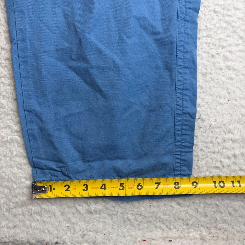 True Religion Blue Cargo Pants Mens 34 baggy loose Horseshoe Stitch Made in USA